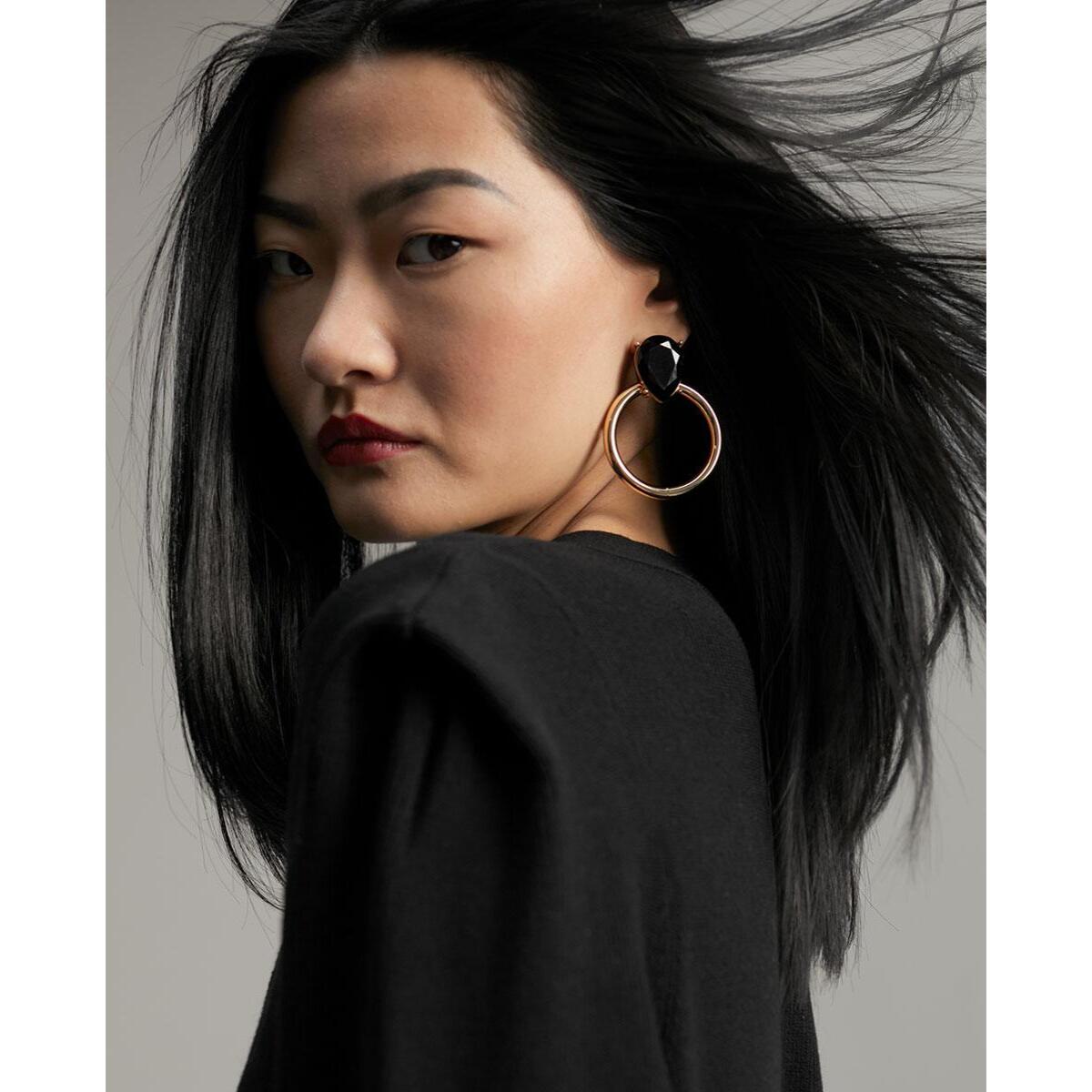 abito midi in maglia con spalline