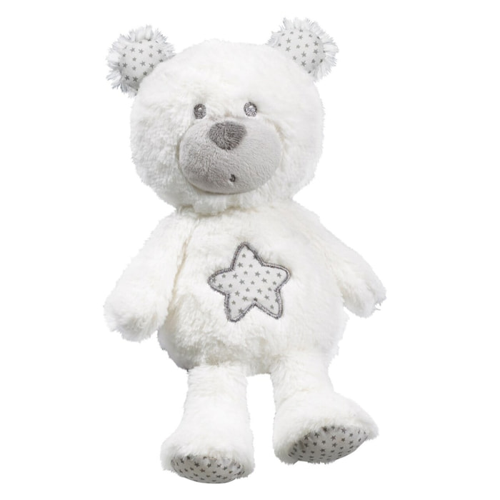 Doudou Ours en polyester blanc