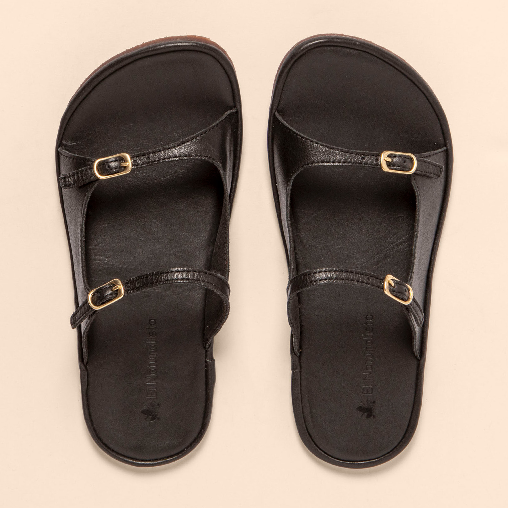 Sandalias N5684 SOFT NAPPA BLACK/ BARE SANDALS color Black