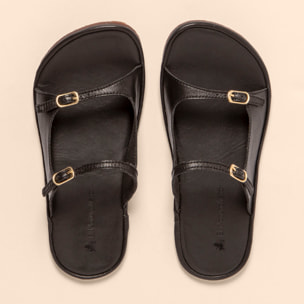 Sandalias N5684 SOFT NAPPA BLACK/ BARE SANDALS color Black