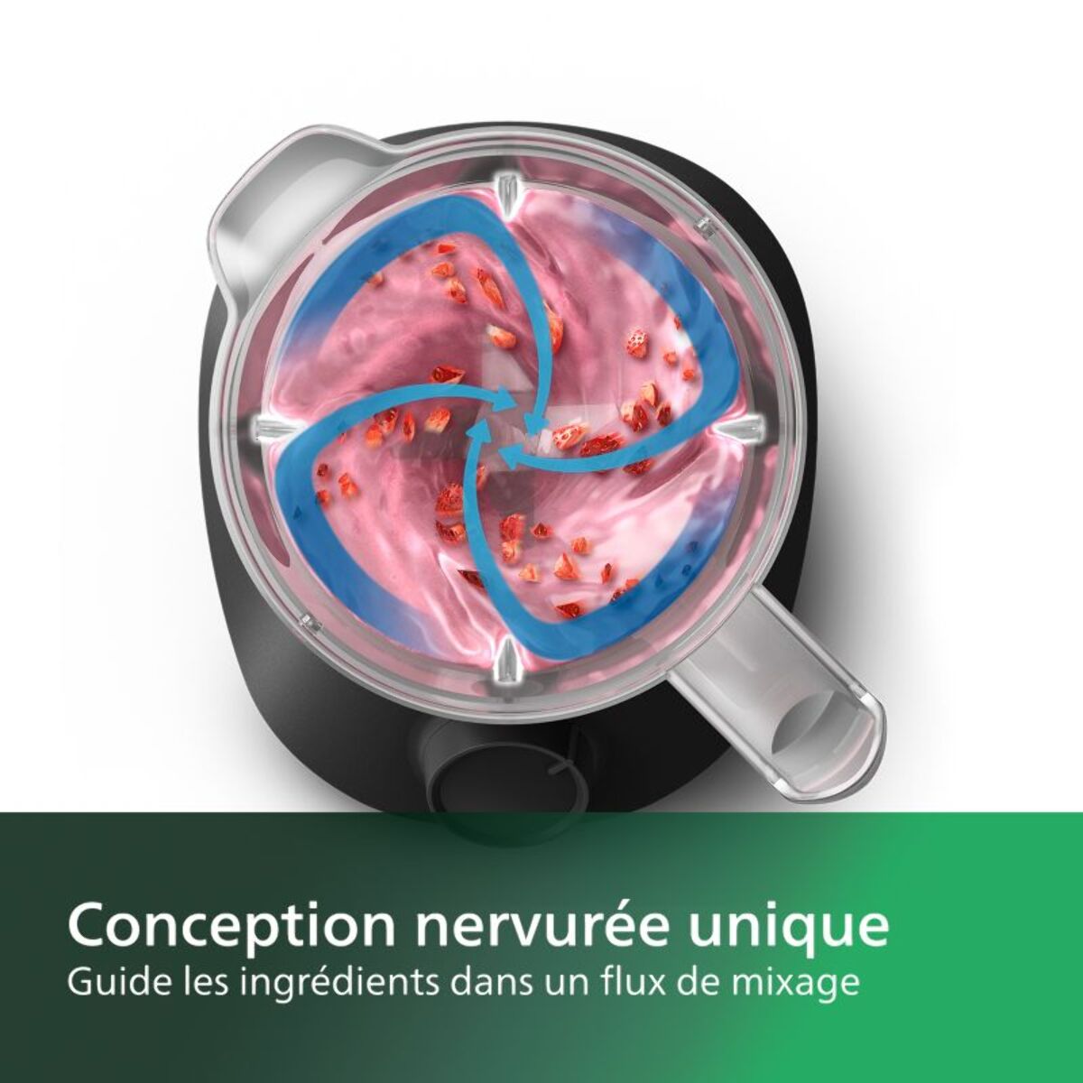 Blender PHILIPS HR2041/01 Blender mixeur noir Série 3000 1.9L, 450W