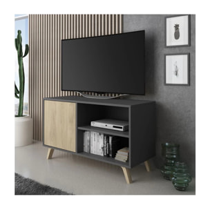 Mueble TV Wind 100 Gris Antracita - Puccini