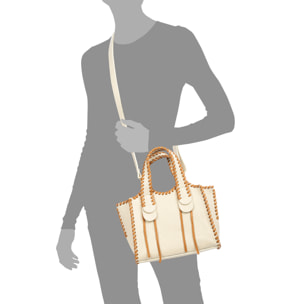 Avio bolso de mano mujer. Piel auténtica Dollaro