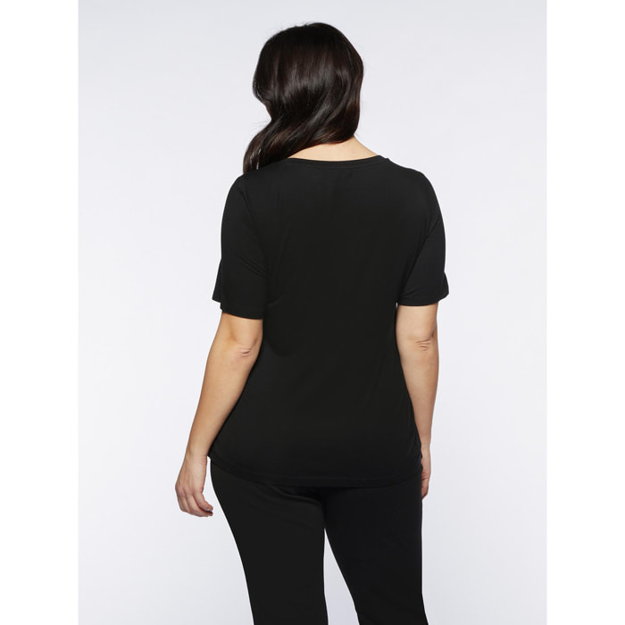 Fiorella Rubino - Blusa de raso - Negro