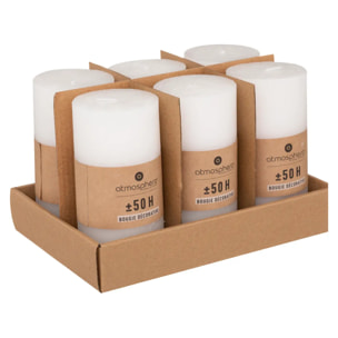 Bougie rustique "Olia" blanc 445g