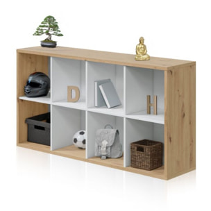 Estantería Dess Blanco Artik (Blanco Mate) - Roble Nodi