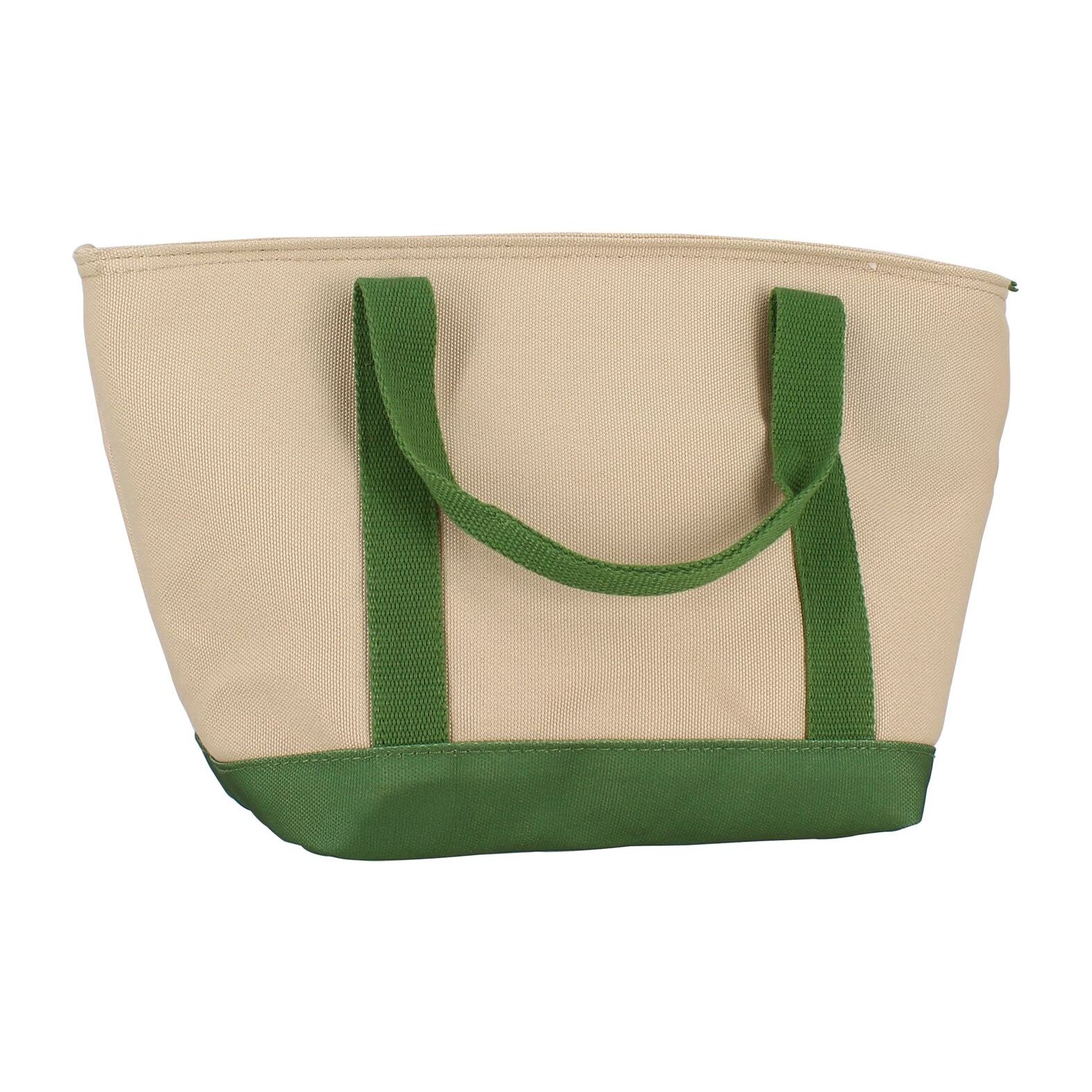Sac en tissu isotherme beige et olive 7L COLORAMA