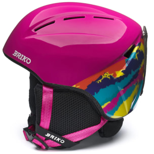 Briko - Caschi, Uomo Donna, Rosso - Makalu Graphik