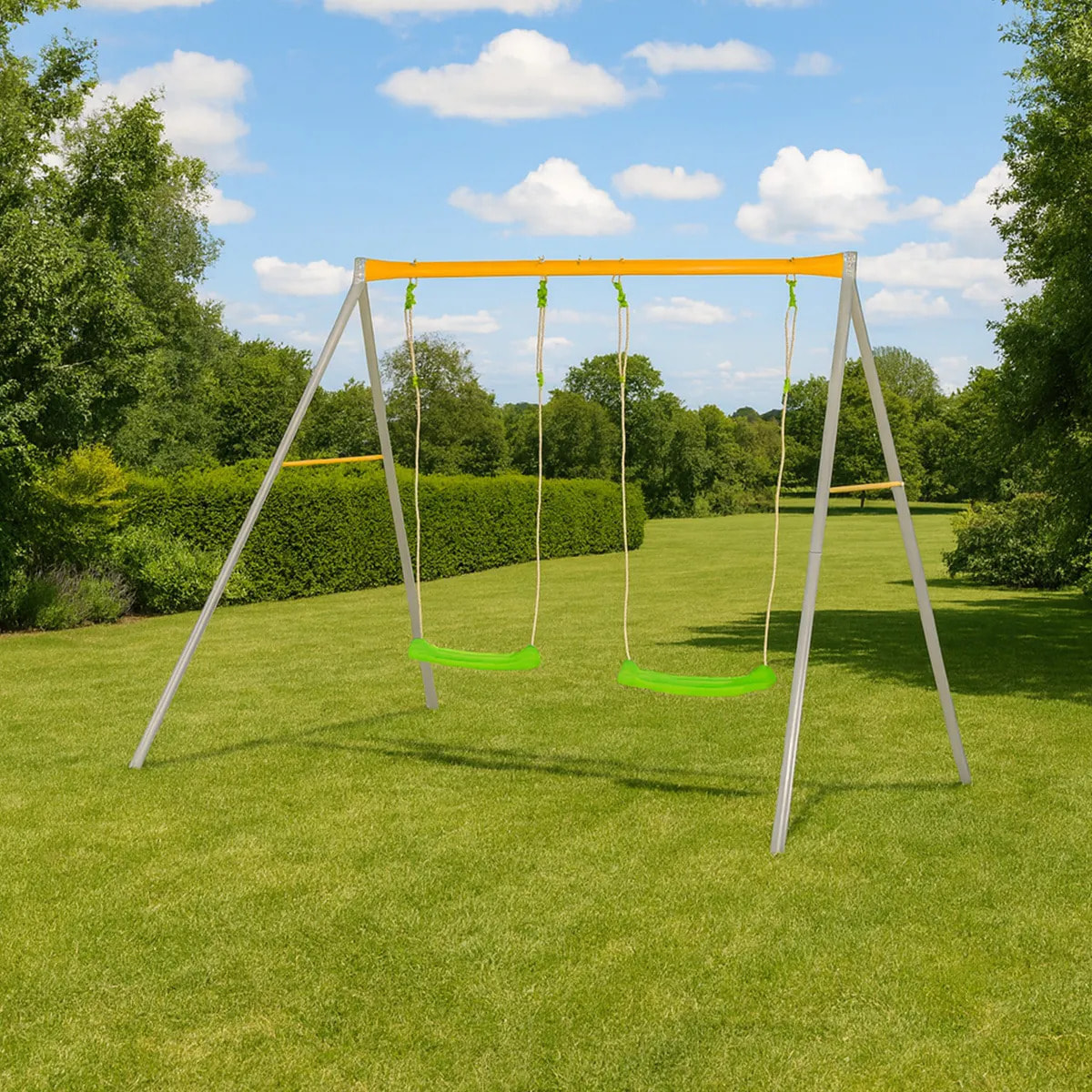 Portique métal 1,90 m Agility DUETTO - 2 enfants