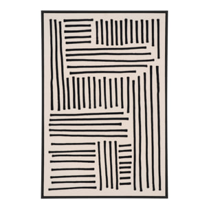 Stampa su Tela Lipari No.1 — Nero e Beige 60×90 cm