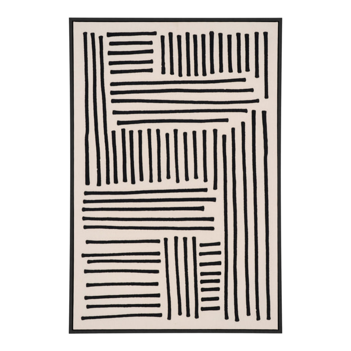 Stampa su Tela Lipari No.1 — Nero e Beige 60×90 cm