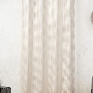 Tissu maille ajourée - Blanc cassé