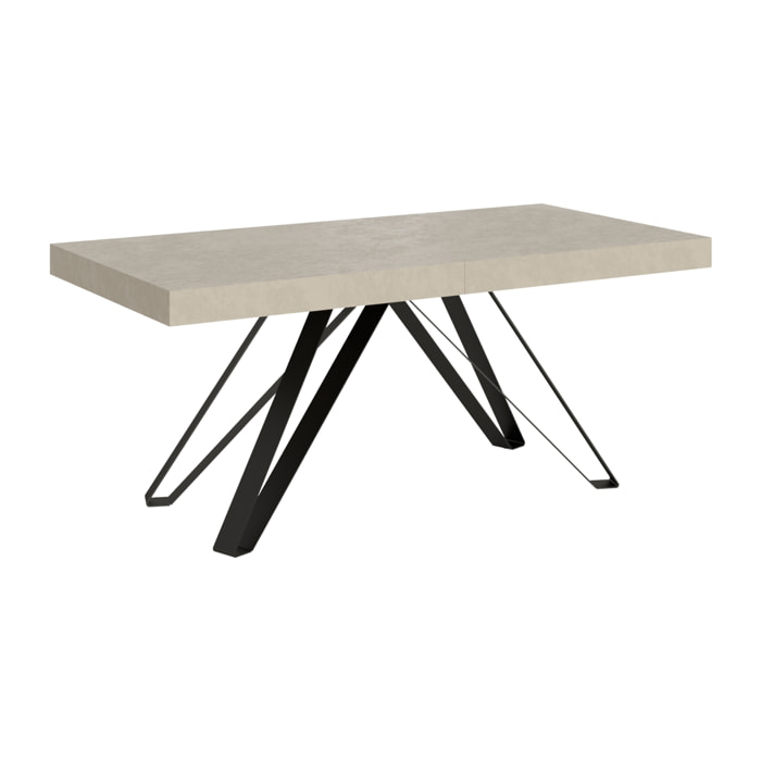 Mesa extensible 90x180/284 cm Terium cachemira patas antracita