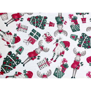 Tovaglia Natalizia Cucina Elfi e Renne