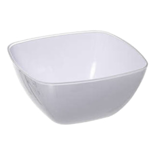 ENSALADERA DE FORMA CUADRADA COLOR BLANCO PERFECTA PARA TU COCINA|L. 14 x D. 14 x H. 6,6 cm