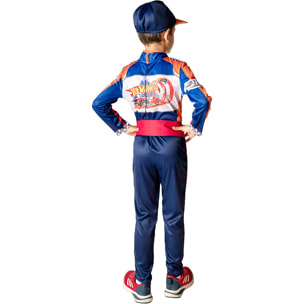 Costume Carnevale Travestimento Tuta Pilota Hot Wheels Bambino