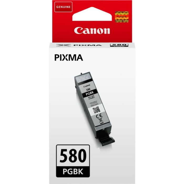 Cartouche d'encre CANON Originale PGI-580 Noire Pigmentée Standard - 2024C001