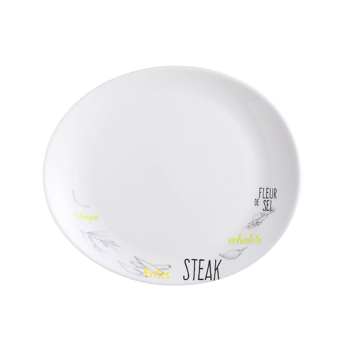 Plato para carne blanco decorado 30 cm Friend's Time - Luminarc