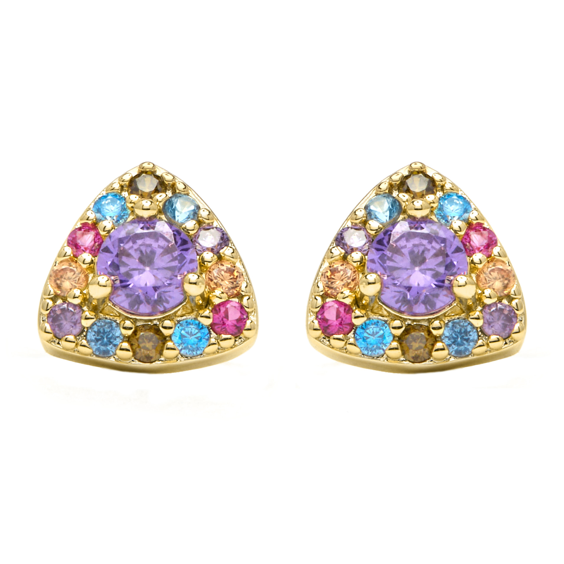 Pendientes Aldra acabado oro amarillo 18k