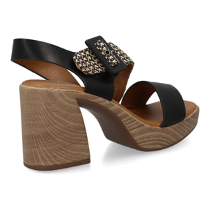 Sandalia tacón mujer elegante comoda