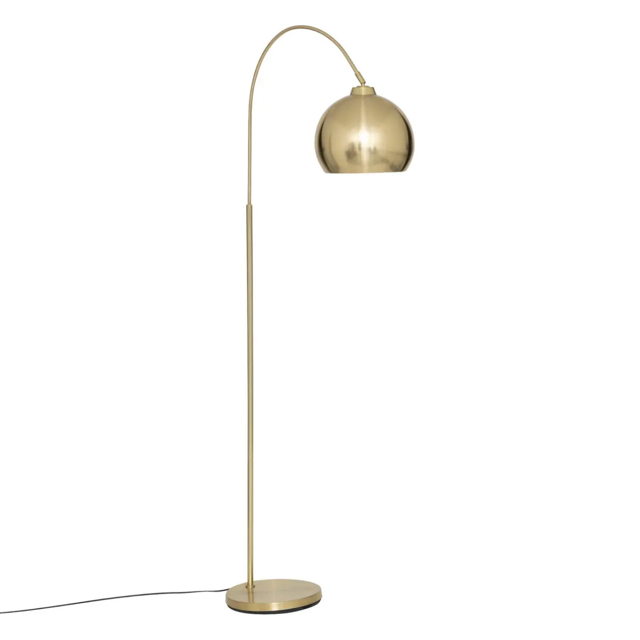 Lampadaire arche "Floris" doré H177cm