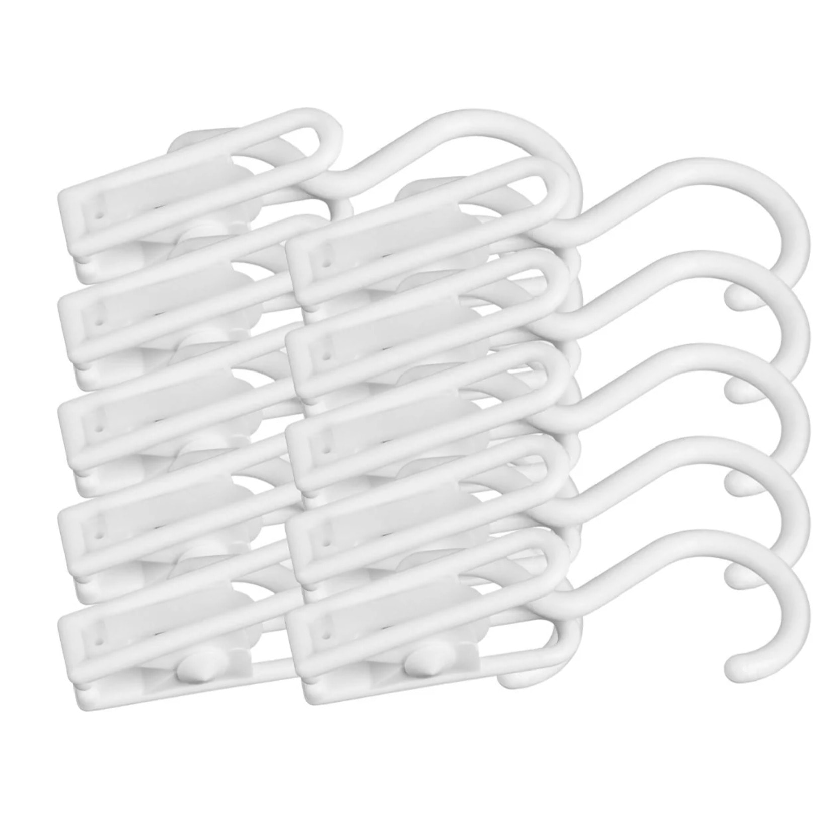 Ensemble de 10 crochets Pinces bleu ou blanc Fackelmann Tecno