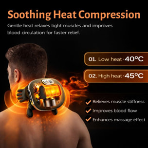 Appareil de massage Shiatsu épaules et nuque Vert Herzberg HGMSG30