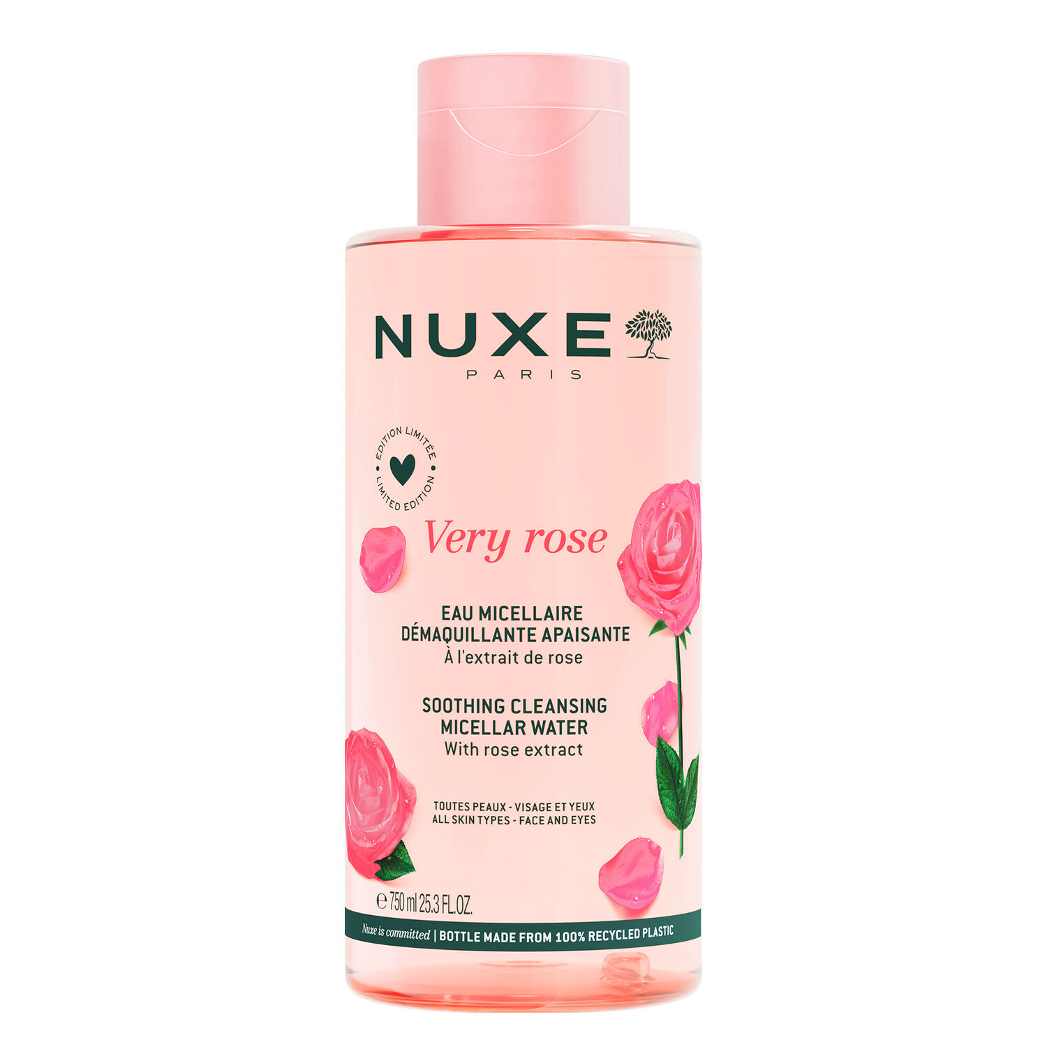 Very Rose - Eau Micellaire Démaquillante Apaisante 750ml