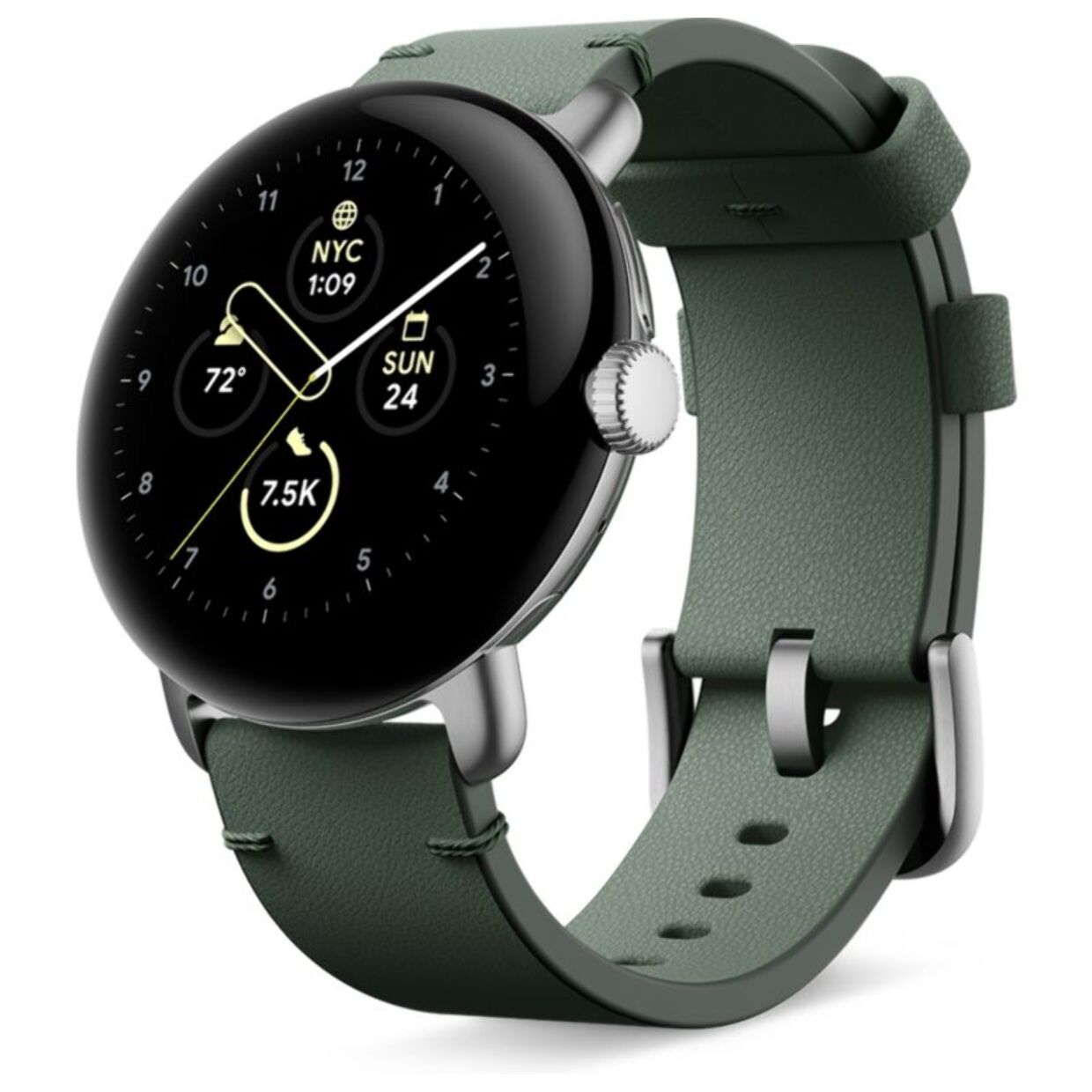 Bracelet GOOGLE Pixel Watch Cuir large vert