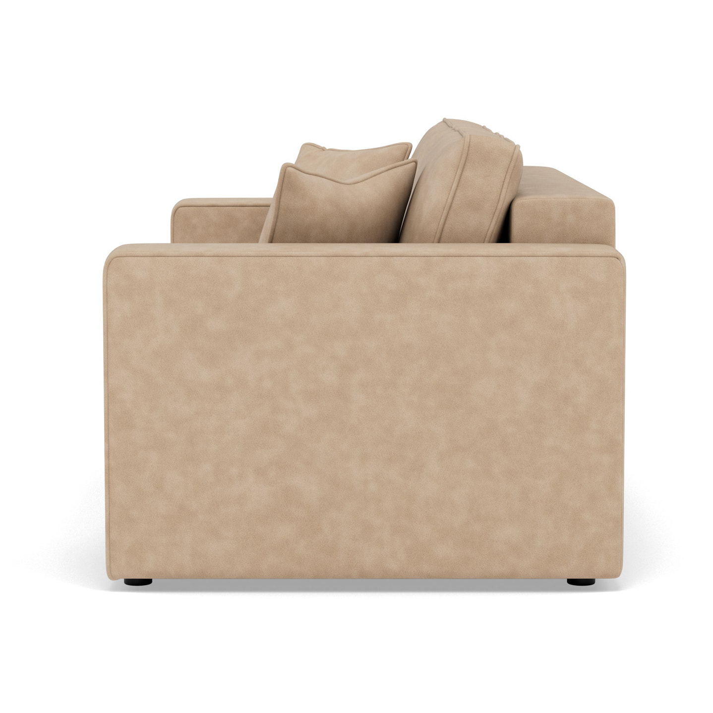 Topaze - canapé droit 2 places en simili - Beige