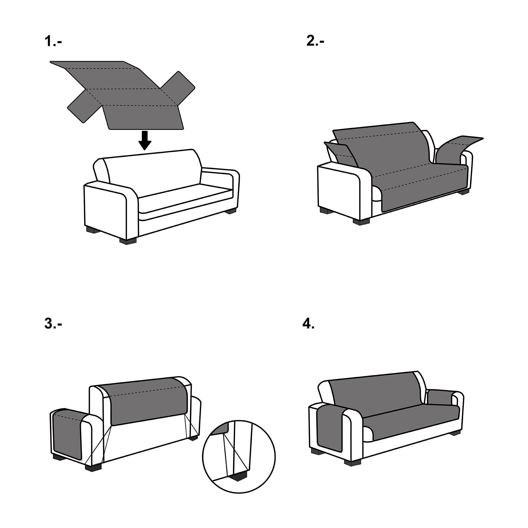 Cubre SOFÁ modelo VERONA