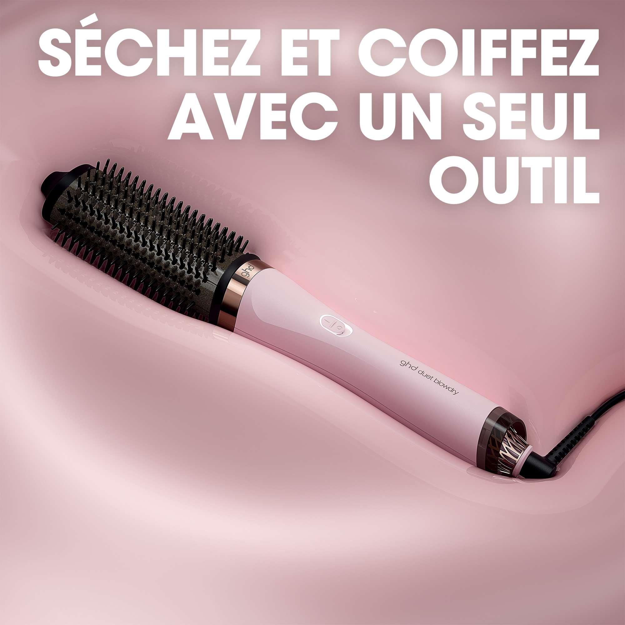 Brosse soufflante 2-en-1 ghd duet blowdry rose - Collection Pink
