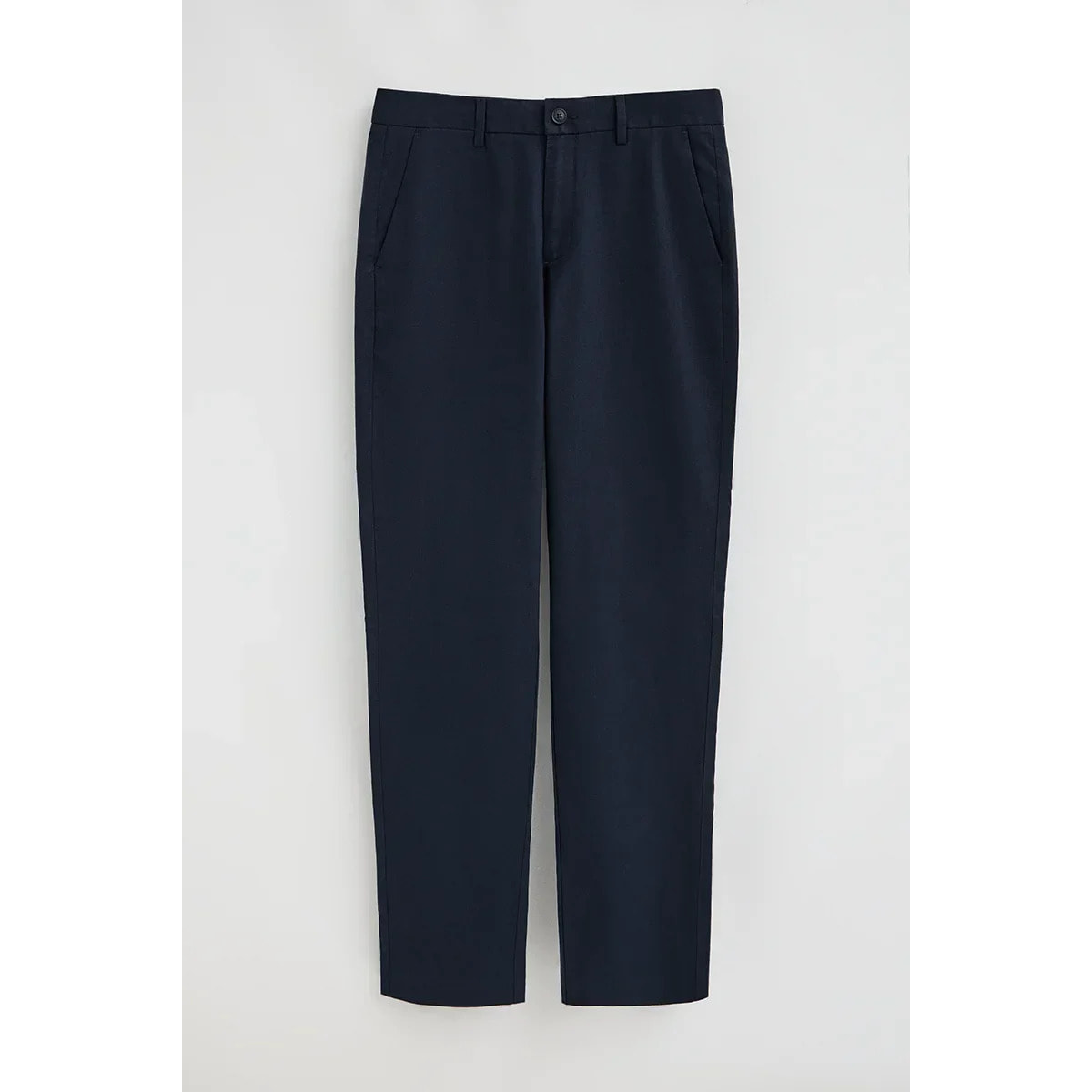 Pantalón cotolino Belami azul marino de corte regular y logo Polo Club
