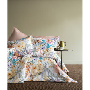 Parure housse de couette et taies oreiller 100% Satin de Coton imprimé