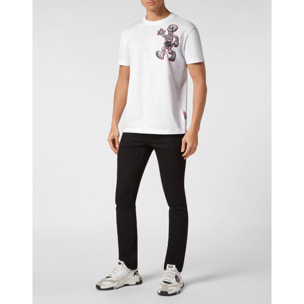 PHILIPP PLEIN Camiseta de cuello redondo y manga corta SKULL
