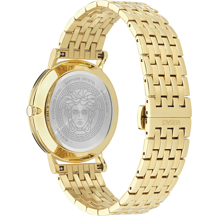 Versace Reloj Analógico De Cuarzo Versace Greca Slim (Wc-8Q)