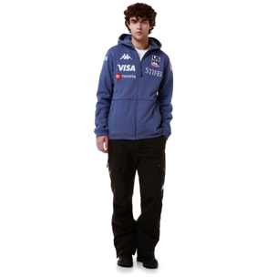 Kappa - Sudaderas Hombre Mujer Azul - Arufeod Us