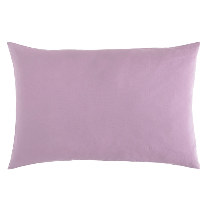 Naturals - Funda de Almohada - Tejido Lino - Lila