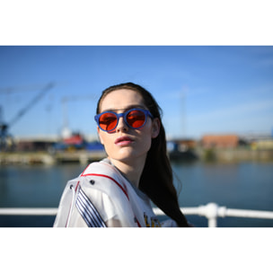 Gafas de sol OCEAN TIBURON - Trans azul esmerilado trans. rojo