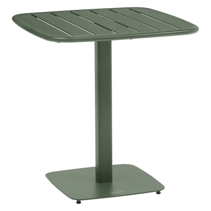 Table de jardin 2 places Alegoria 70x70cm vert laurier