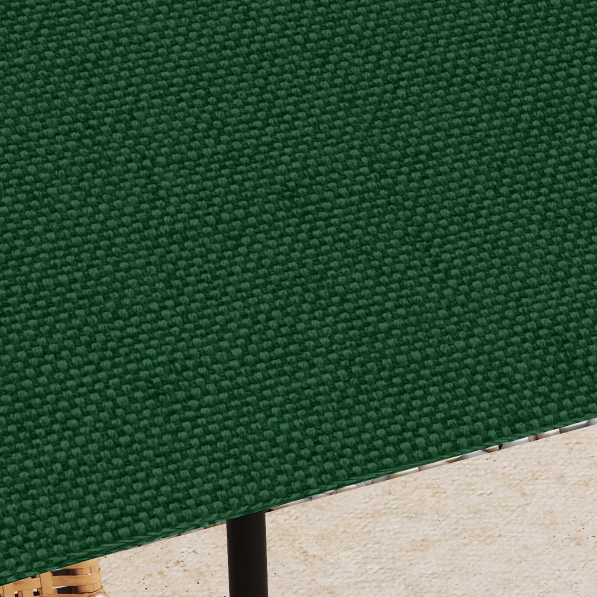 Outsunny Techo de Repuesto para Cenador, 3x3 m, Cubierta de Repuesto con 8 Orificios de Drenaje, Ventilación y Protección UV, SOLO Toldo de Recambio para Pabellón Gazebo, Verde