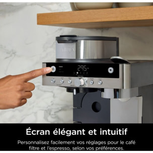 Cafetière filtre et capsules NINJA avec mousseur intégré CFN803EU