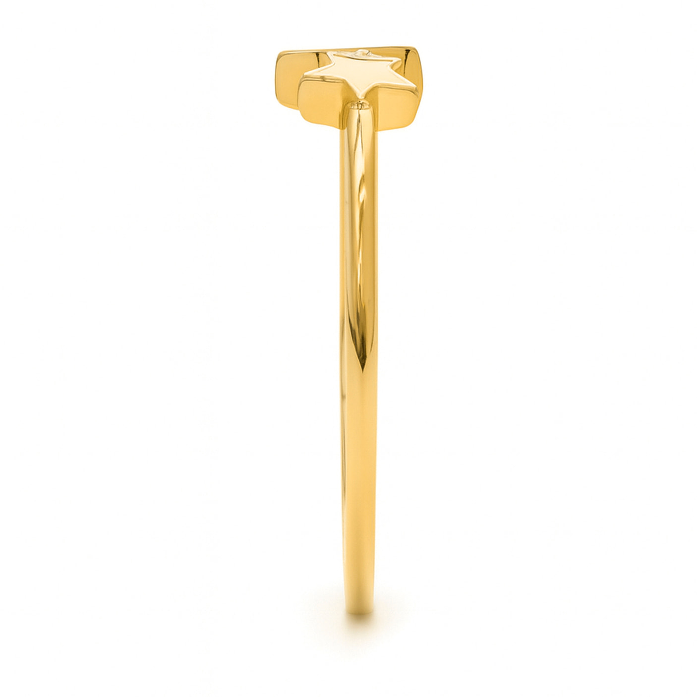 Anillo acabado en oro amarillo de 18K