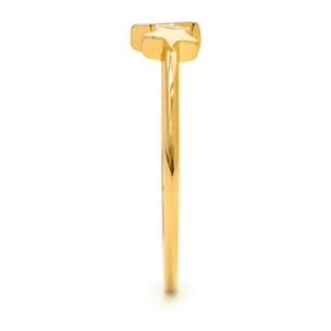 Anillo acabado en oro amarillo de 18K