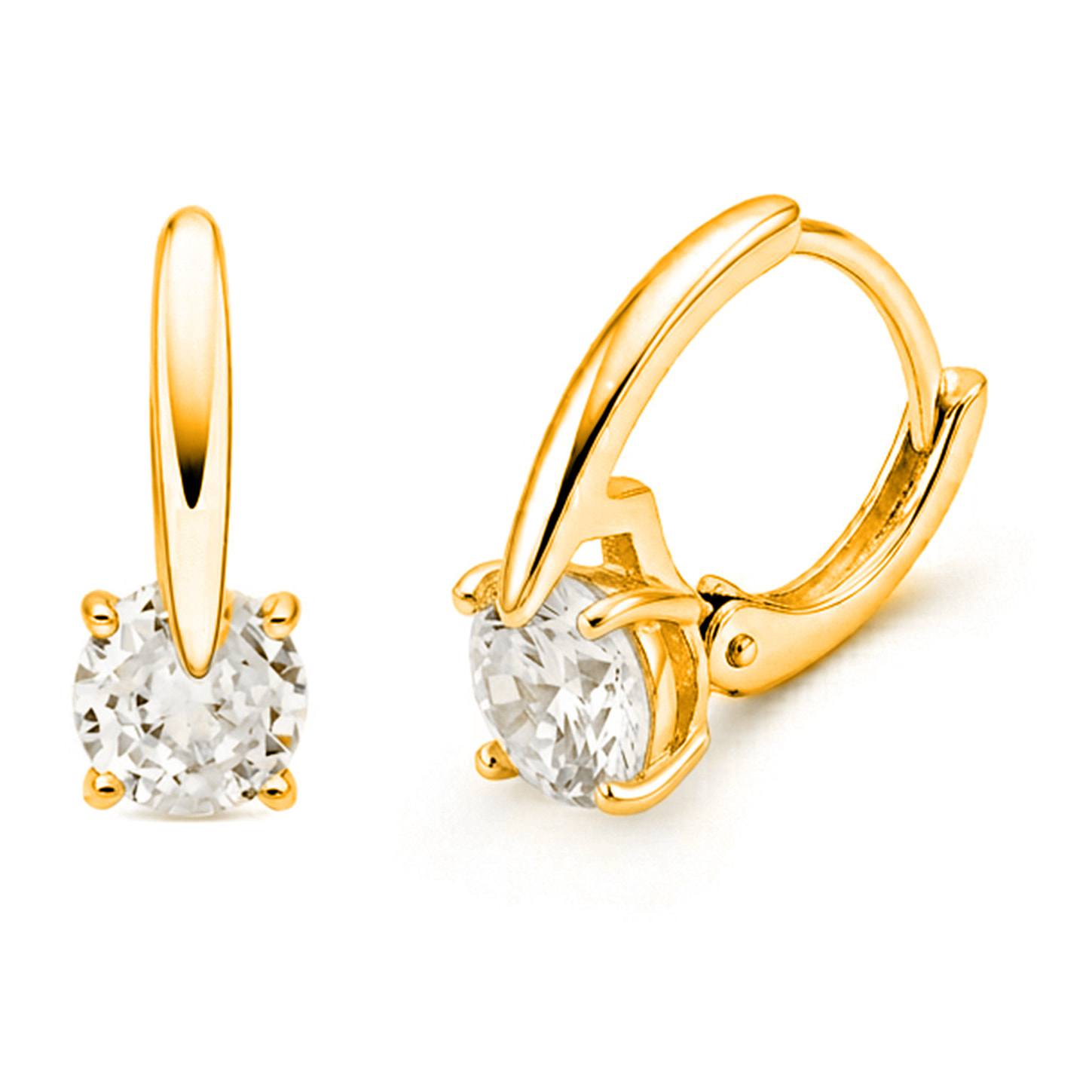 Pendientes Loranli acabado oro amarillo 18k
