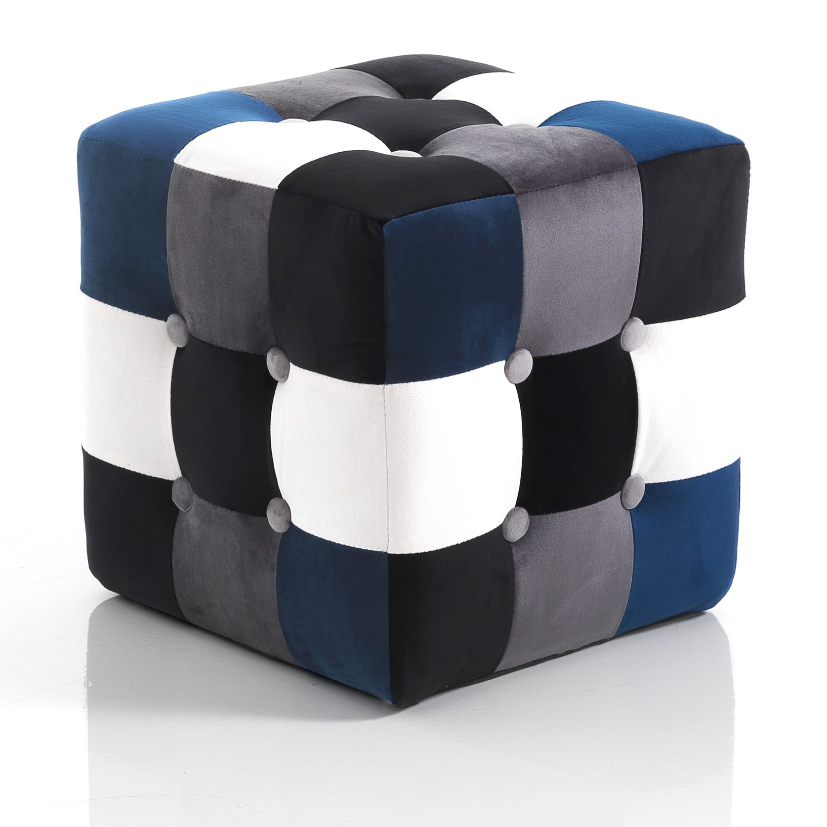 Oresteluchetta pouf LIAM BLUE multicolore