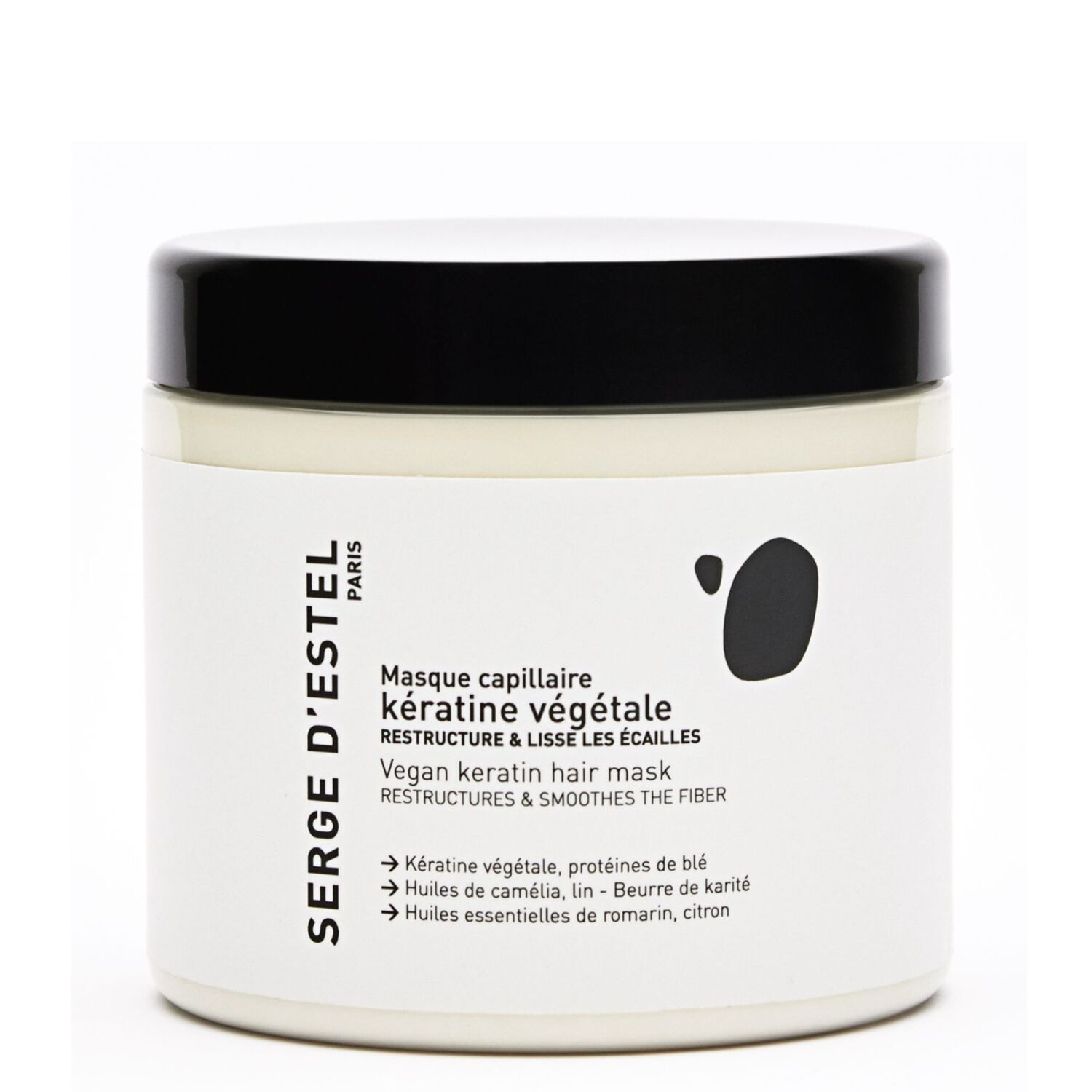 Cheveux Abîmés et Sensibilisés - Masque Restructurant à la Kératine Végétale