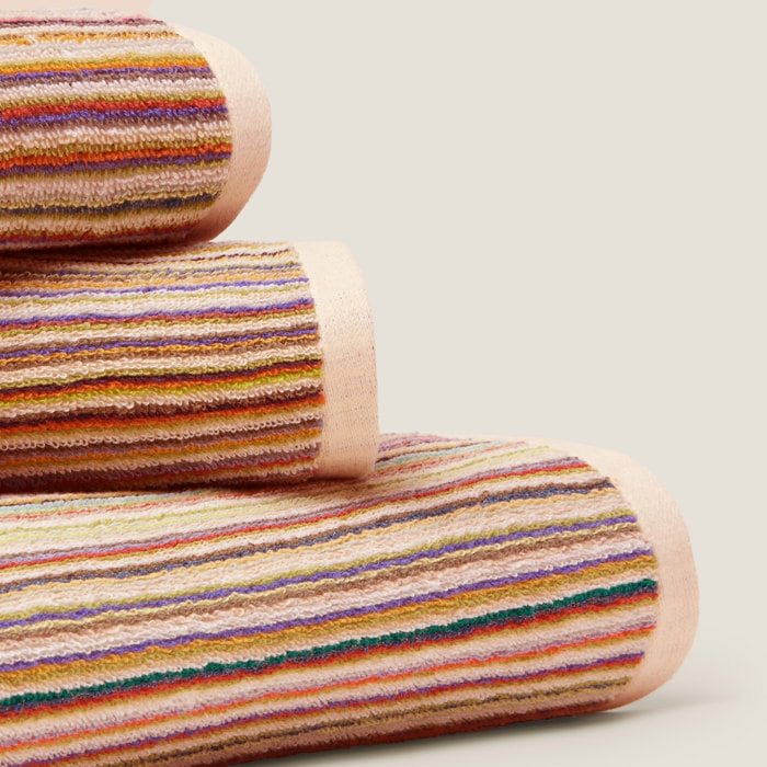 Toalla de baño reversible de rayas Gardenia color varios 100% Algodón