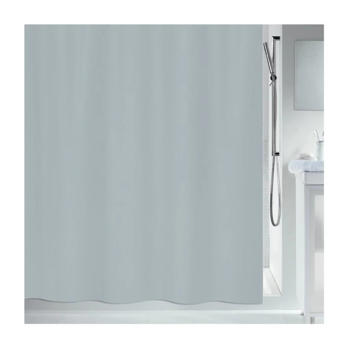 Rideau de douche Polyester PRIMO 180x200cm Gris Spirella