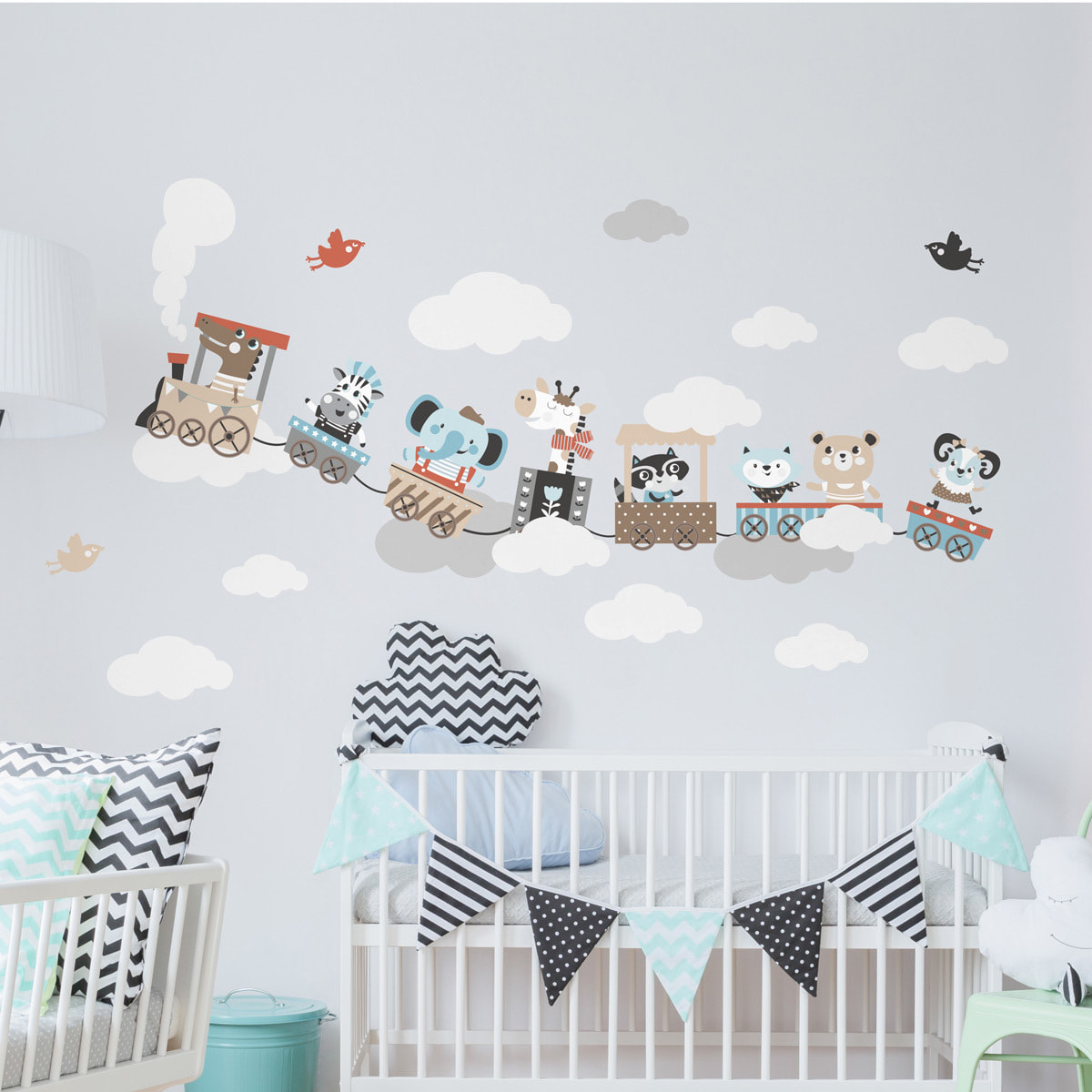 Stickers muraux | Sticker Mural Autocollant - ANIMAUX EN BALADES DANS LES RÊVES - Stickers adhésifs